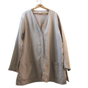 Eileen Fisher Linen Shirt Jacket